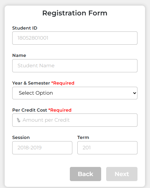 Retake Improvement Form