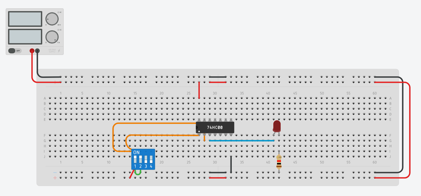DLD Lab NAND Gate Connection