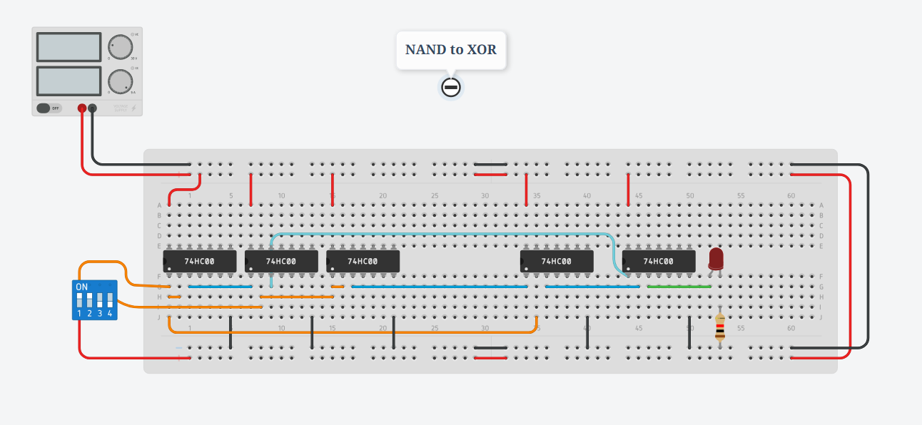 XOR using NAND Gate