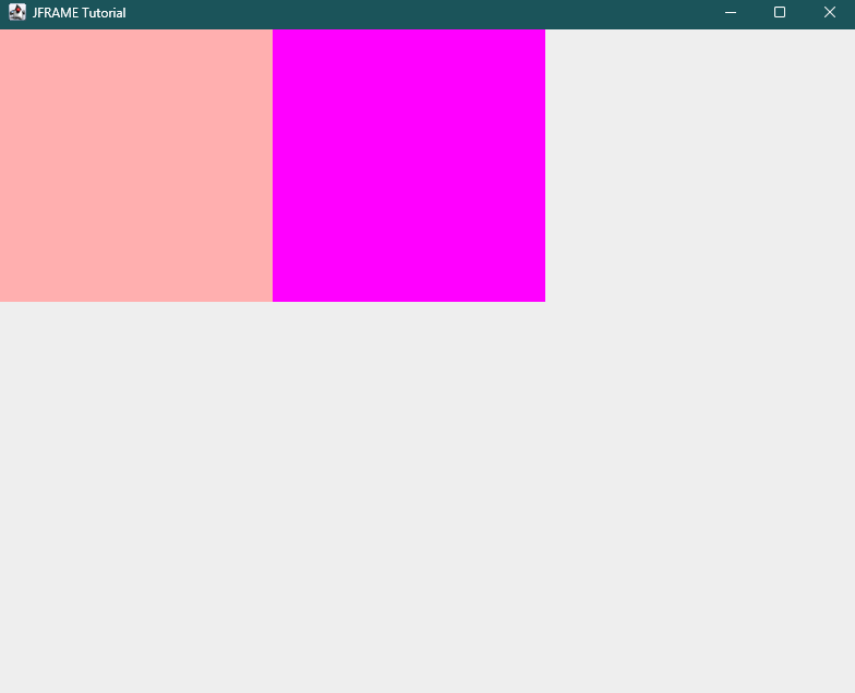 red and magenta panel